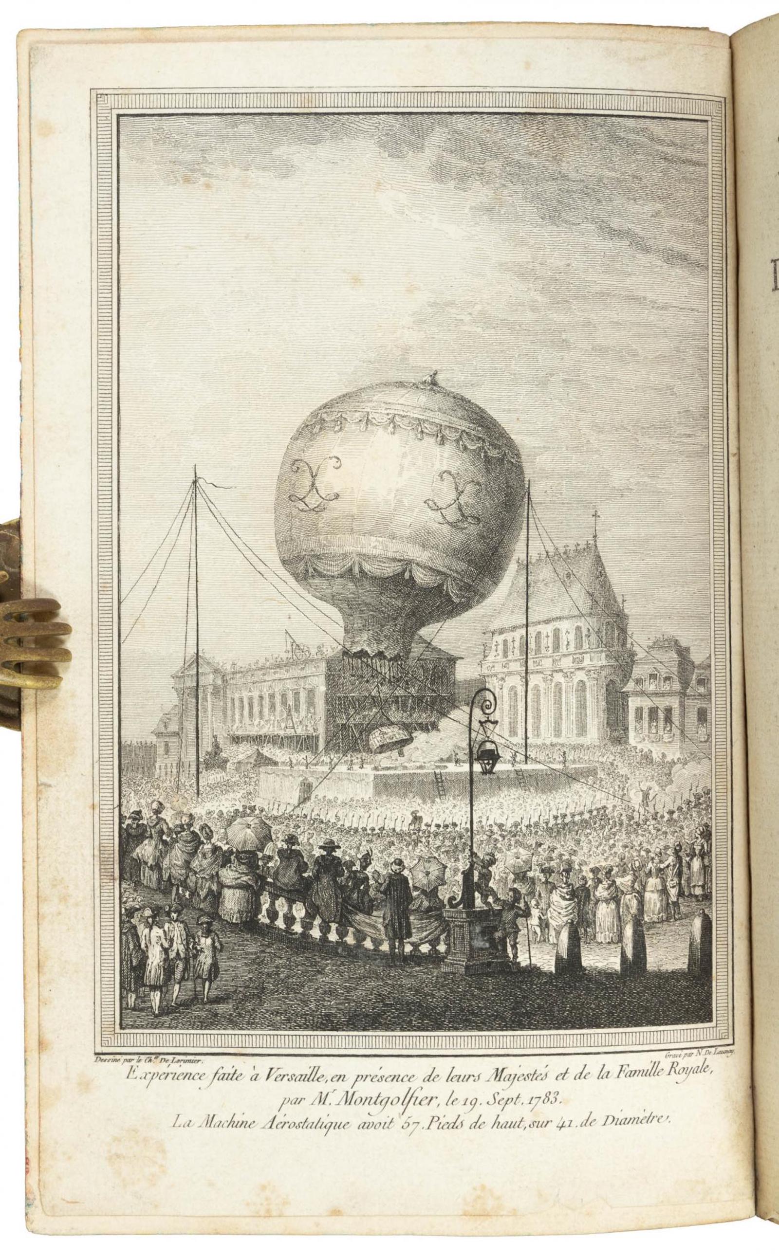 Earliest account of the first aerial voyage, 1783-4 ($2,000-3,000)