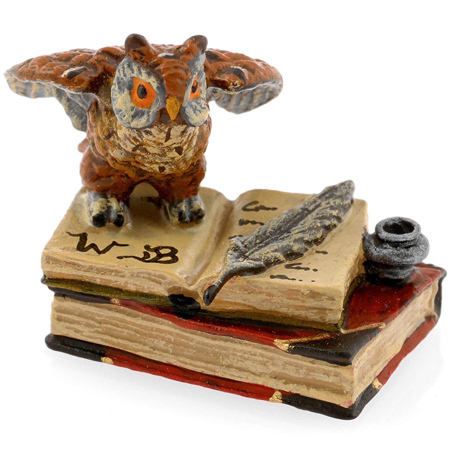 Bronze Owl Figurine