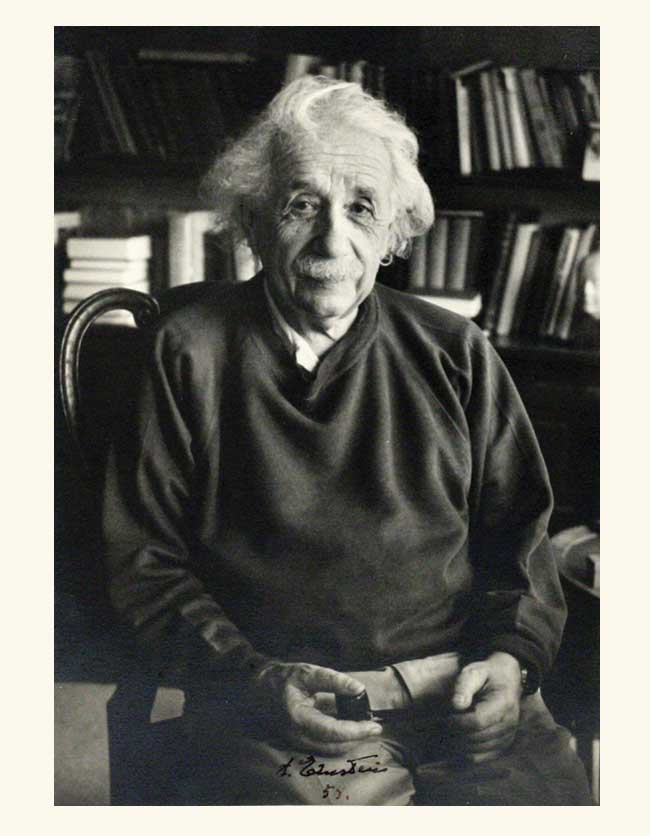 Albert Einstein, 1954.