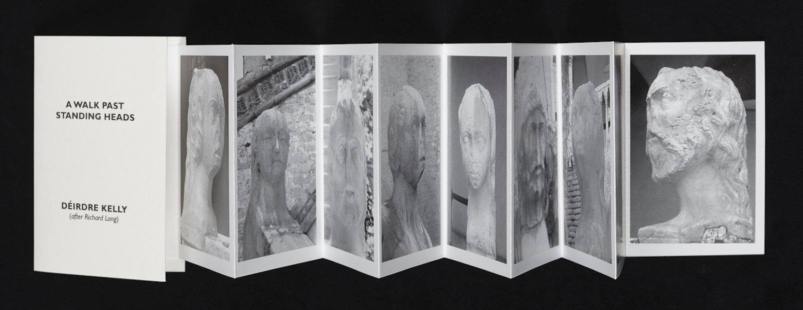 Déirdre Kelly, A walk past standing heads, Leeds, 2016.