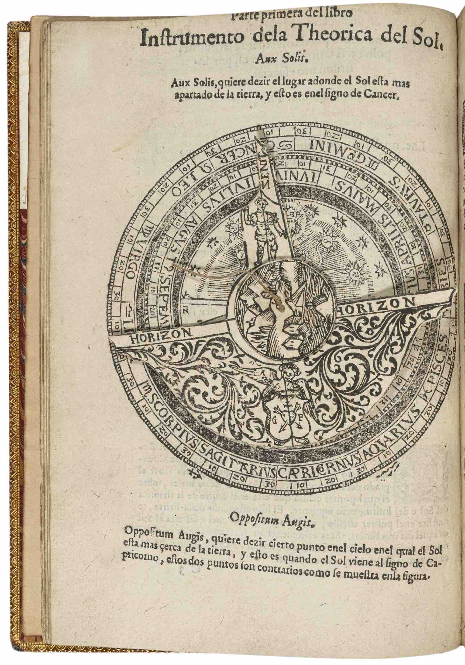 Spanish edition of Peter Apian's Cosmographia. 1575
