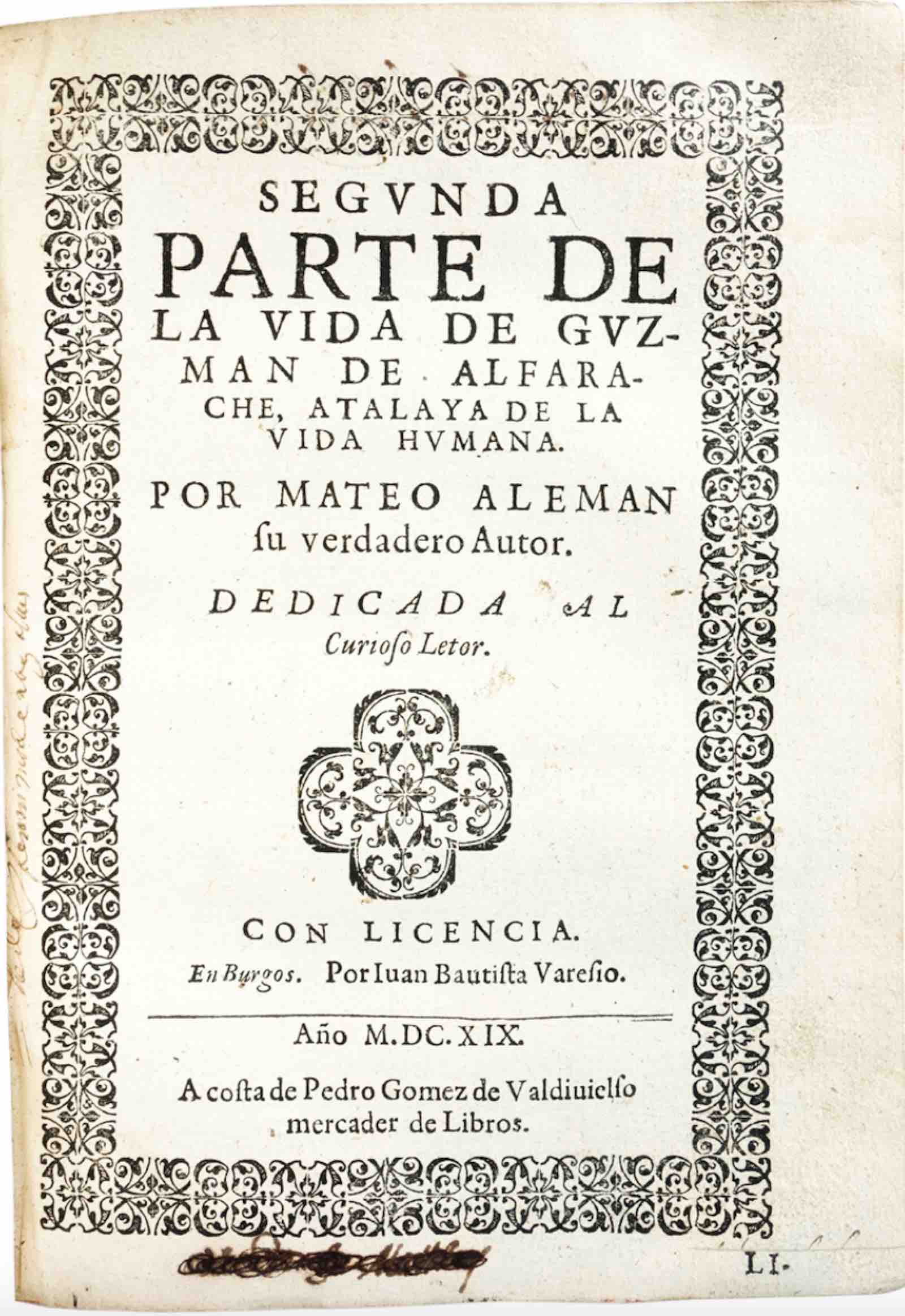 Primera y segunda parte de Guzman de Alfarache by Mateo Alemán