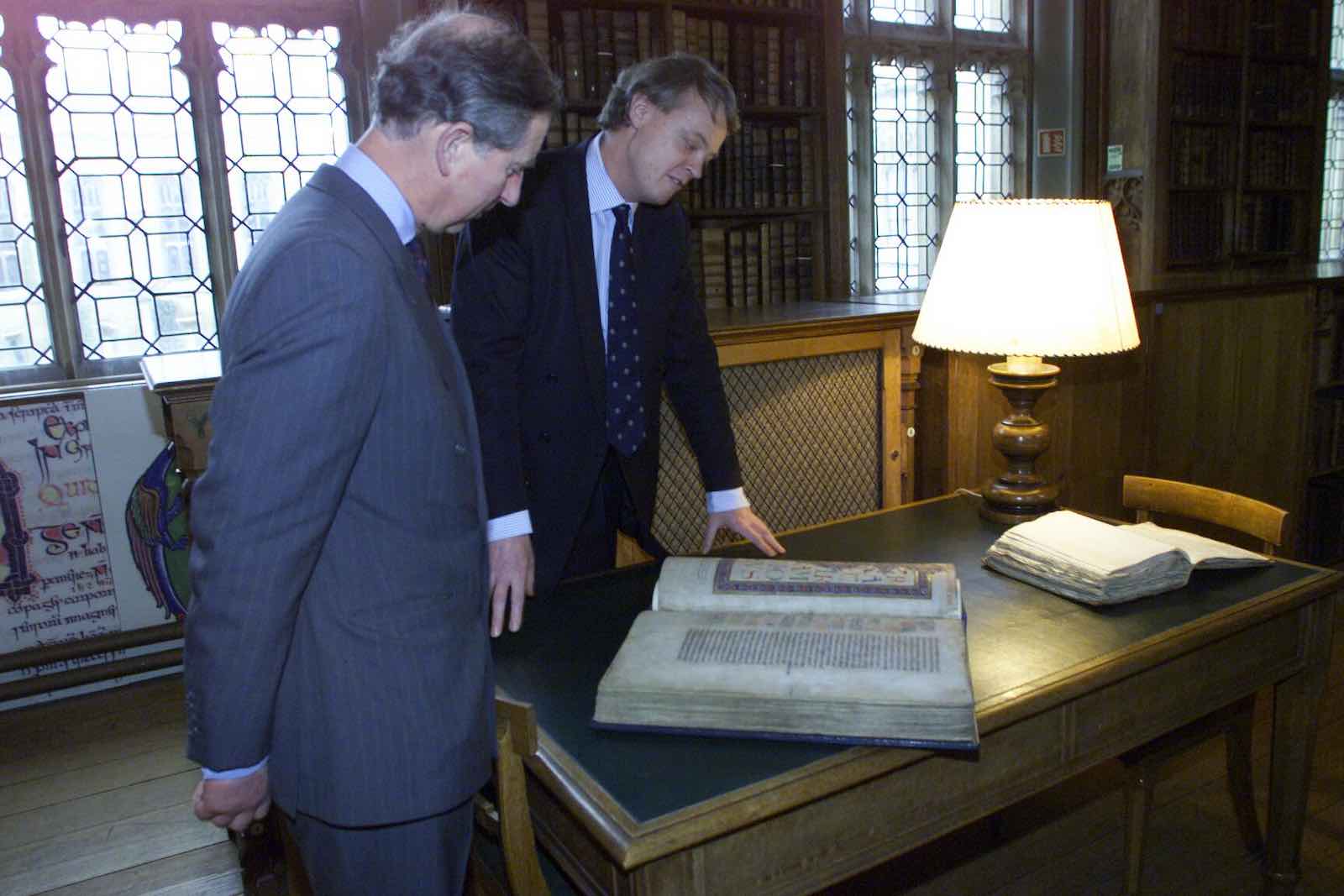 King Charles III's visit to the Parker Library as Prince of Wales