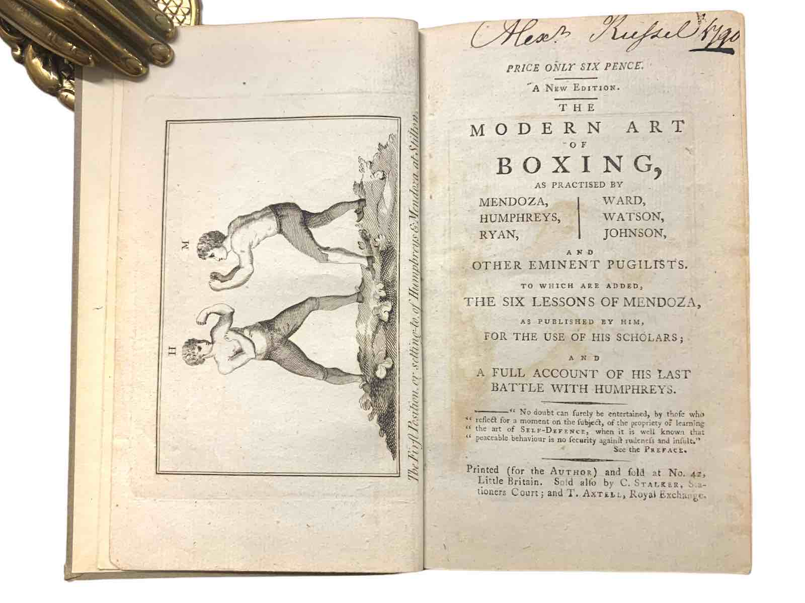4.	The Modern Art of Boxing, as practiced by Mendoza Ward