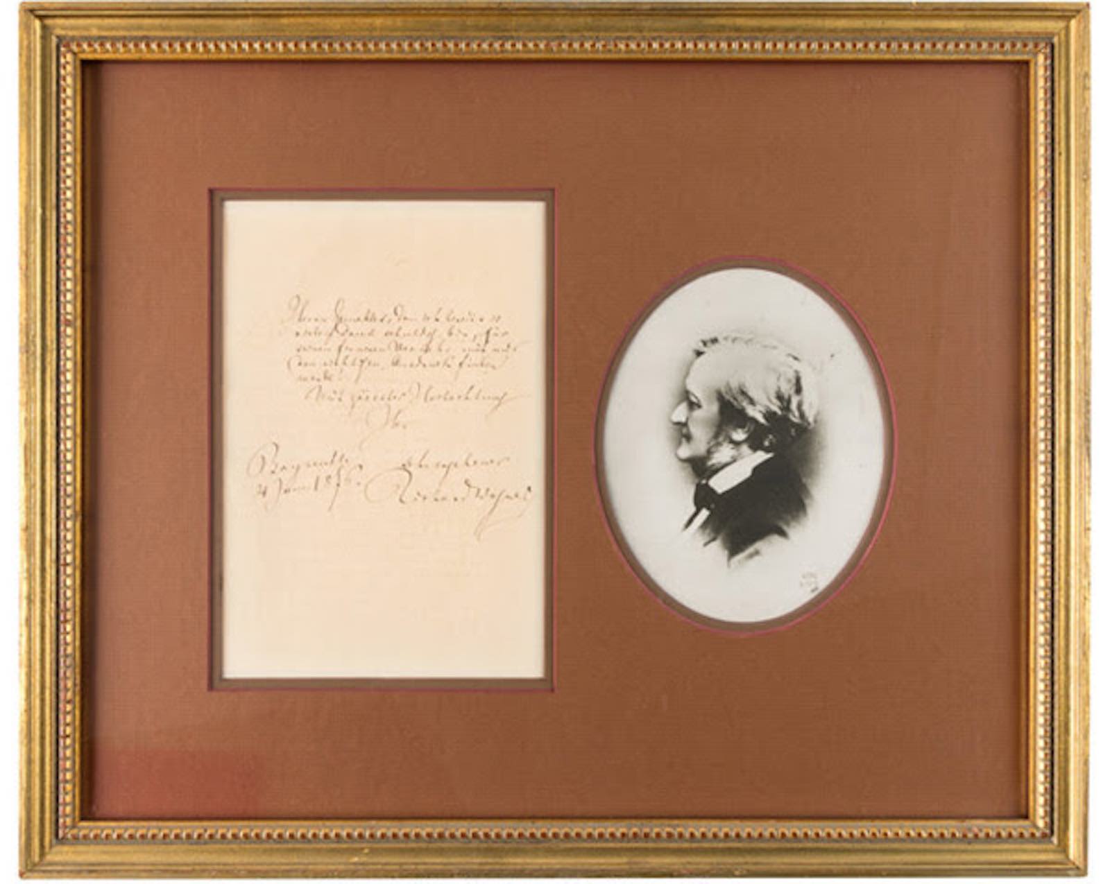 Richard Wagner autograph signed letter