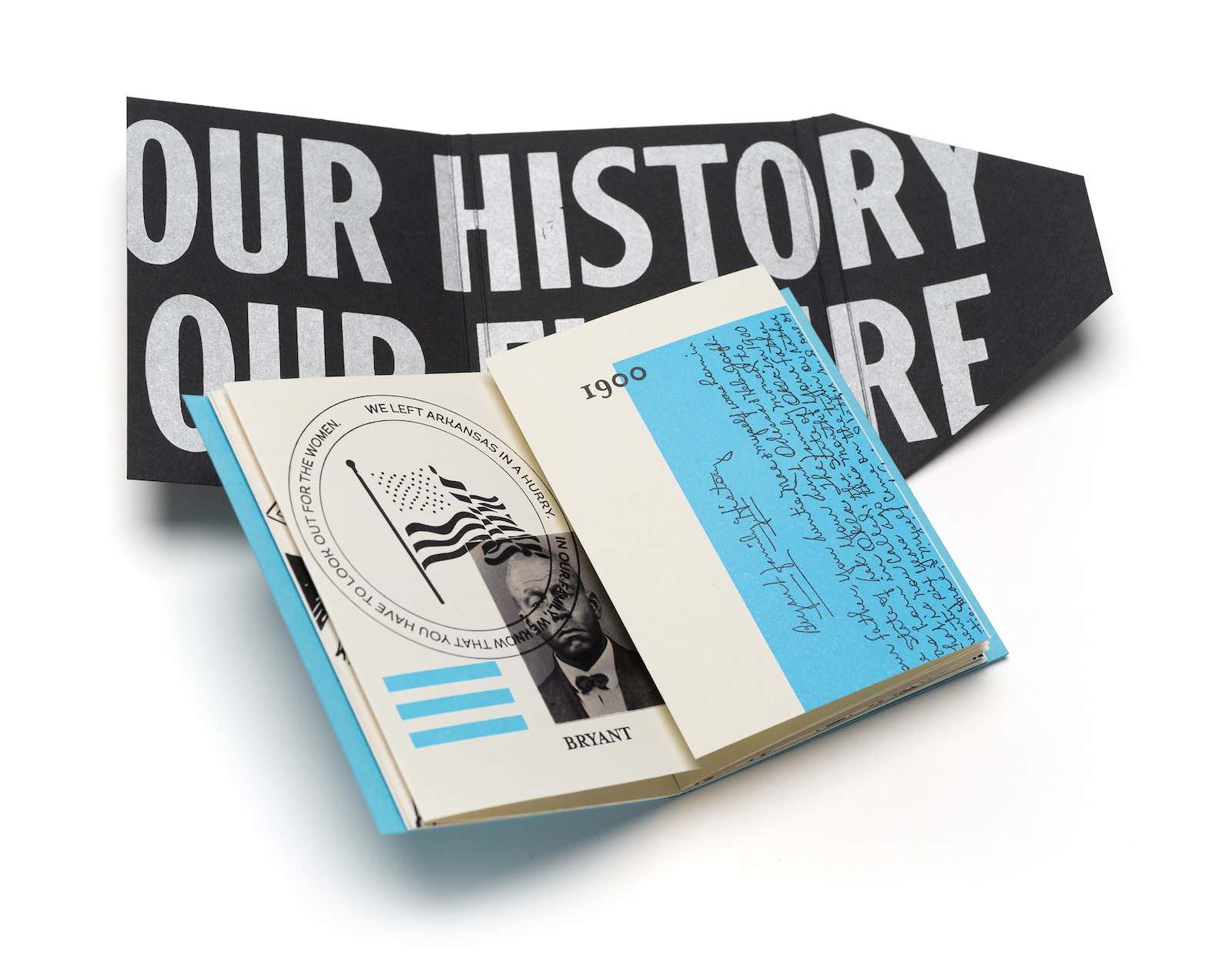 Ben Blount, Passportal, 2024, letterpress printed from wood type and polymer plates, edition of 10. Commissioned by Cynthia Sears Artists' Books Collection