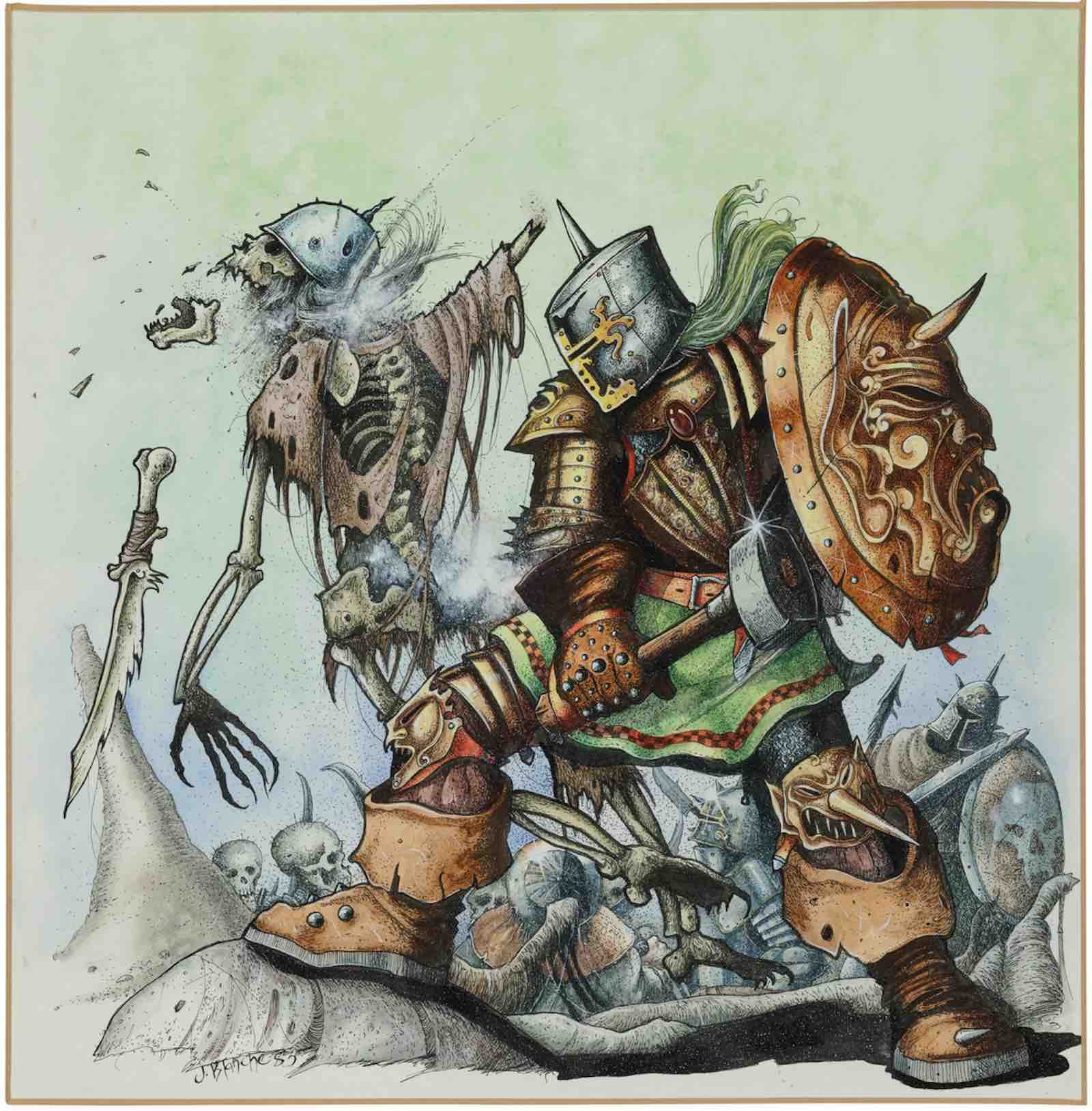 The Harry the Hammer Warhammer art