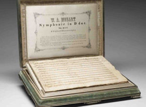 Mozart's Haffner Symphony No. 35 in D Major, autograph manuscript, 1782 