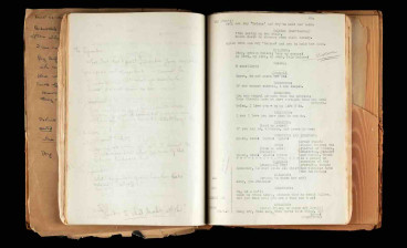Olivia de Havilland’s shooting script for A Midsummer Night’s Dream with her handwritten annotations, ca. 1935