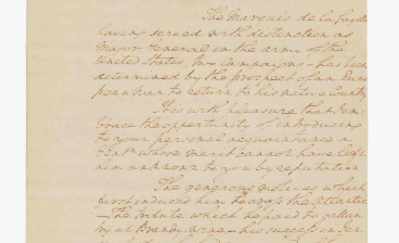 The Washington letter to Franklin