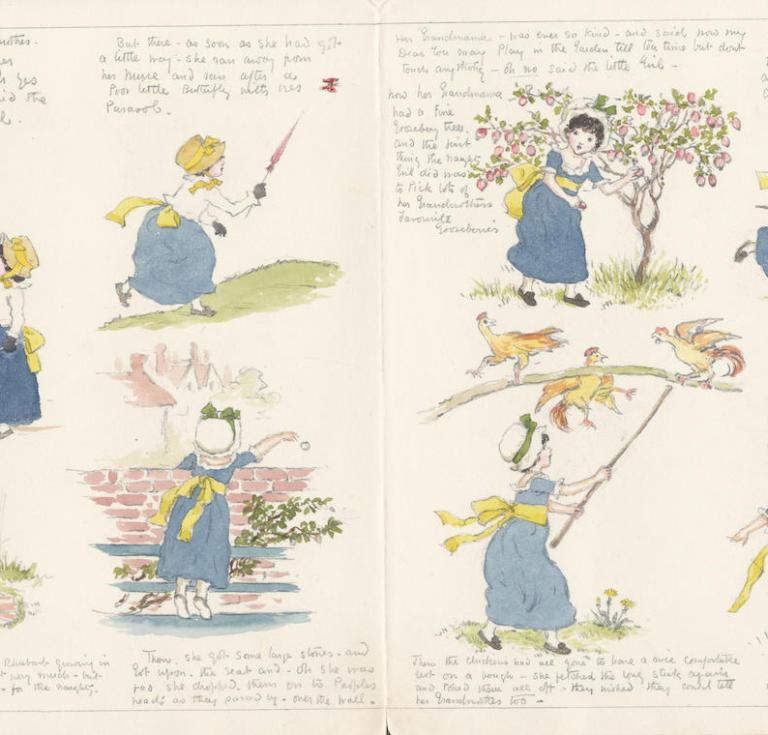 Kate Greenaway autograph illustrated manuscript 