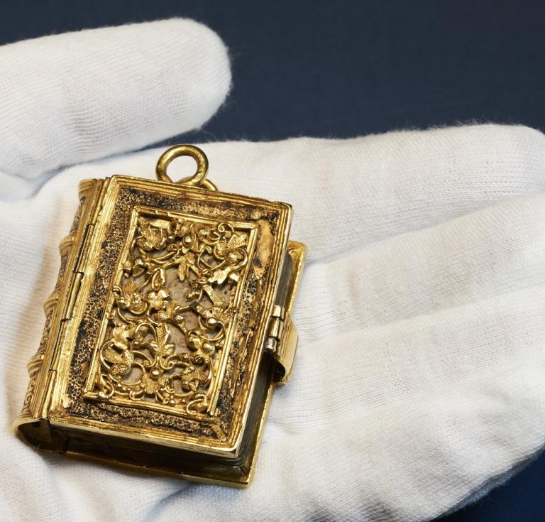 Girdle Book with a gold binding