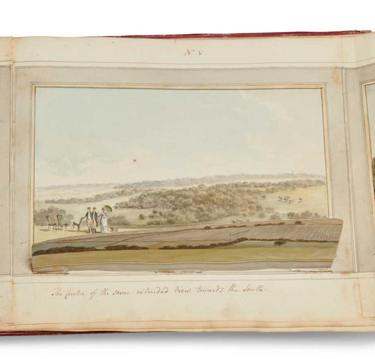 Repton "Red Book" designs for Stratton Park detail