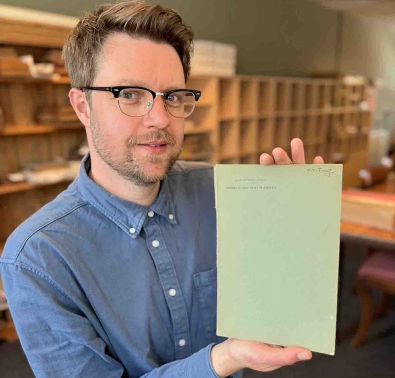 Jim Spencer with Alan Turing's On Computable Numbers