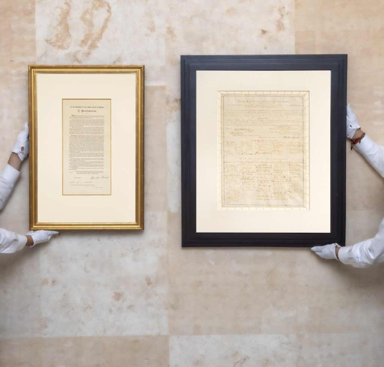 Emancipation Proclamation and Thirteenth Amendment in-situ