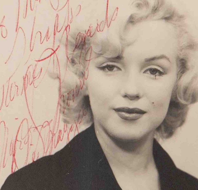 Marilyn Monroe’s signed photograph